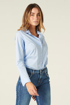 Camicia Yumix basica in popeline di cotone