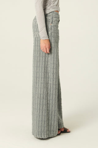 Pantaloni Alisha in drill laserato