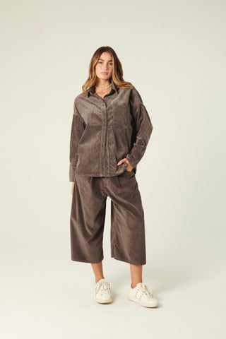 Camicione Peach in velluto misto modal