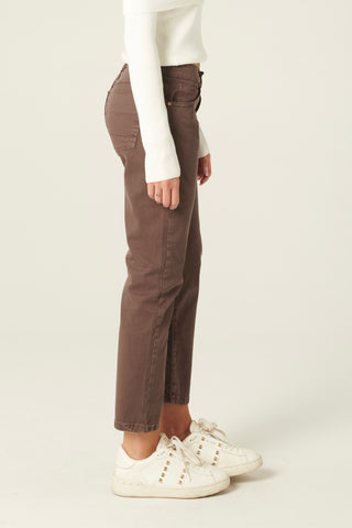 Pantaloni Ava slim regular in drill