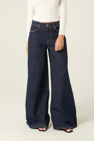 Jeans Becca wide leg in denim comfort