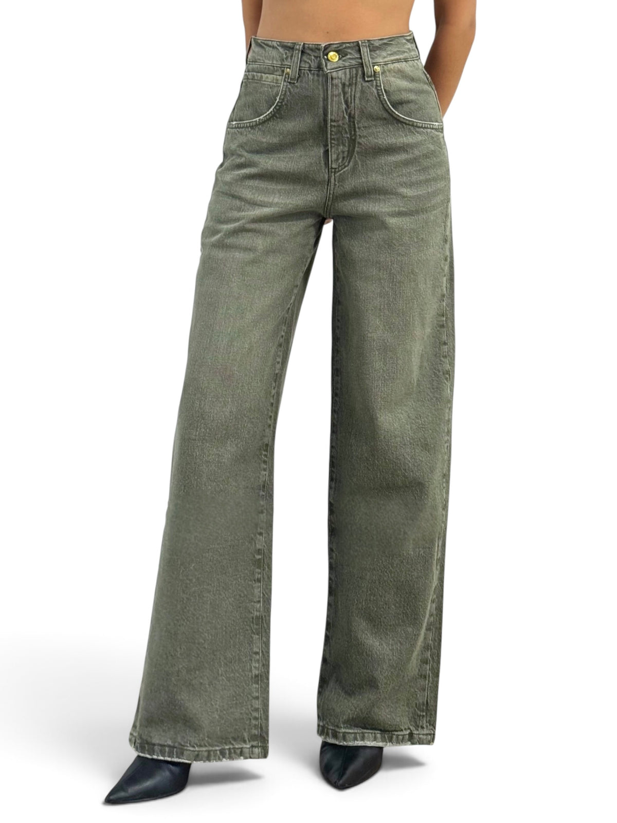 Jeans Bonny straight in denim color con superpocket