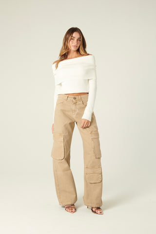 Pantaloni Cody cargo in canvas