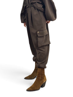 Pantaloni Jane jogger in felpa misto viscosa