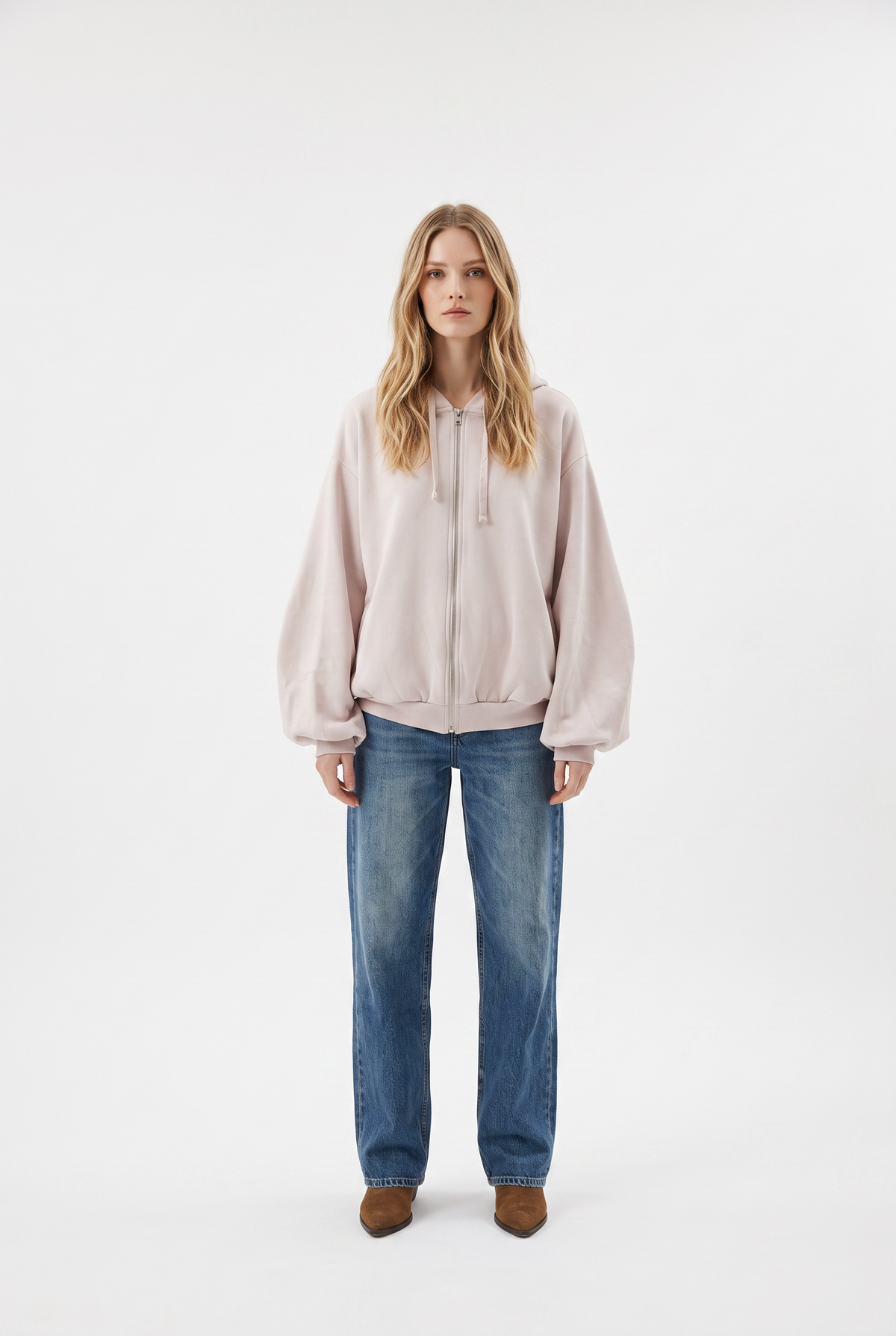 Felpa Megan maxi bomber oversize in misto viscosa
