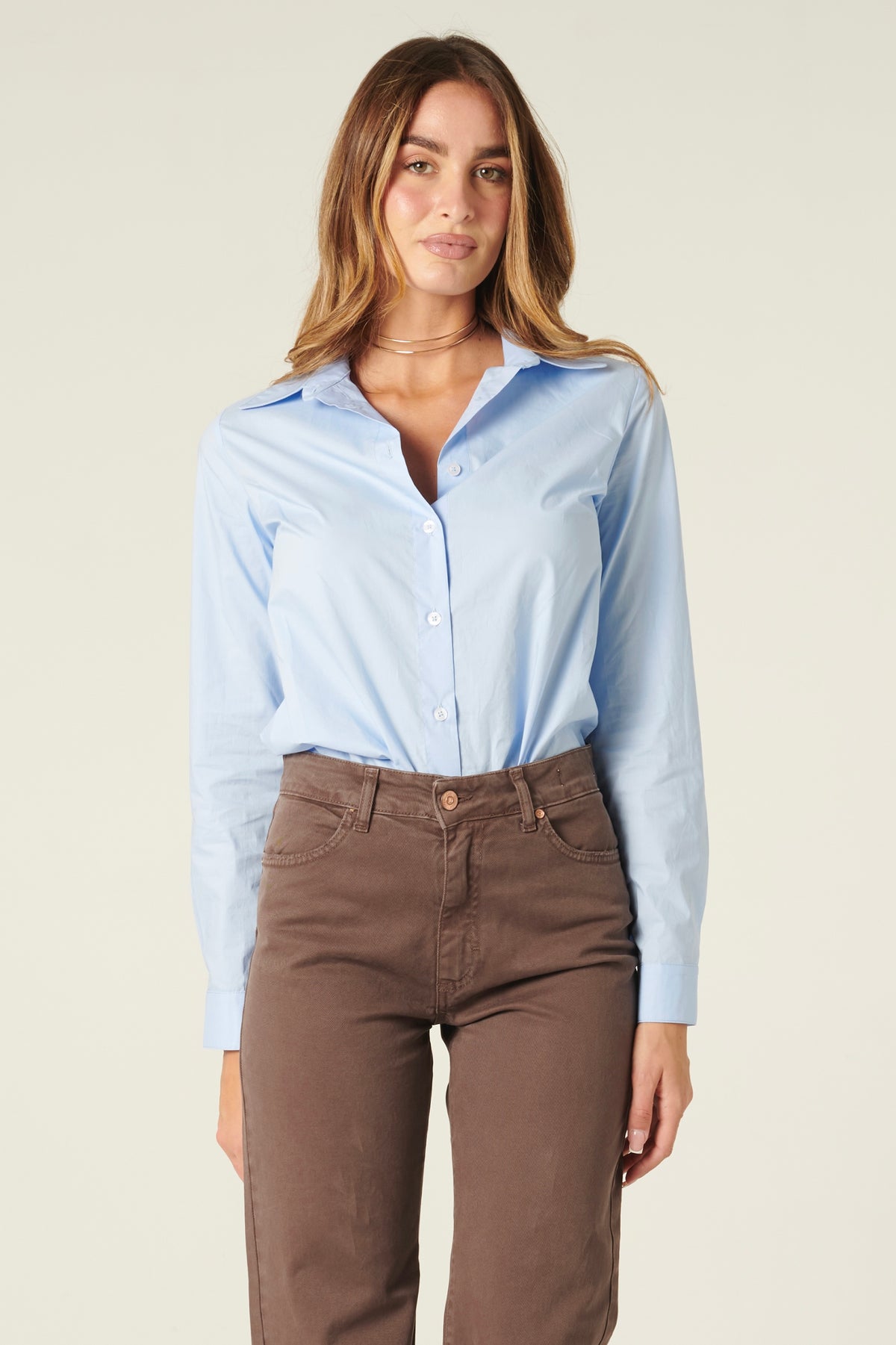 Camicia Yumix basica in popeline di cotone
