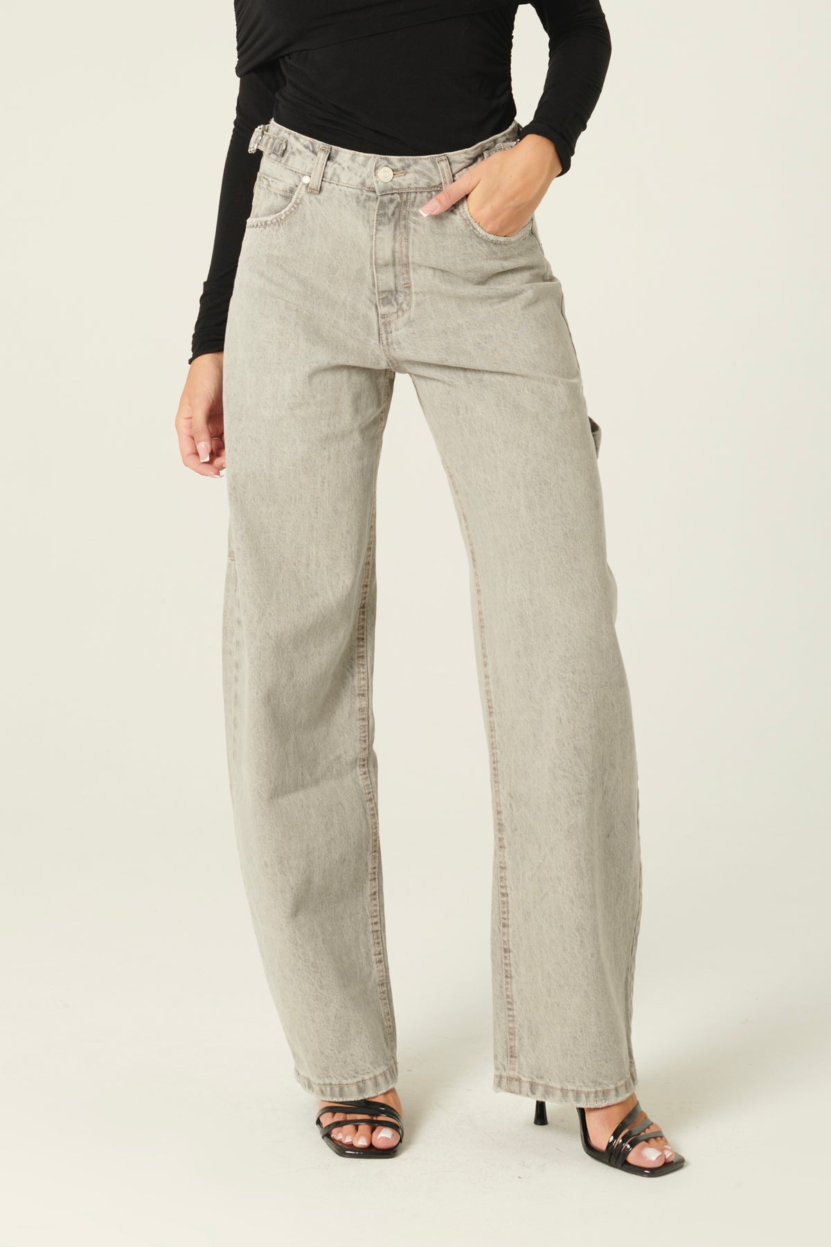 Jeans Charli.s in denim grigio