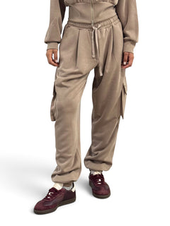 Pantaloni Jane jogger in felpa misto viscosa