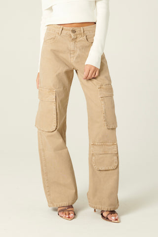 Pantaloni Cody cargo in canvas