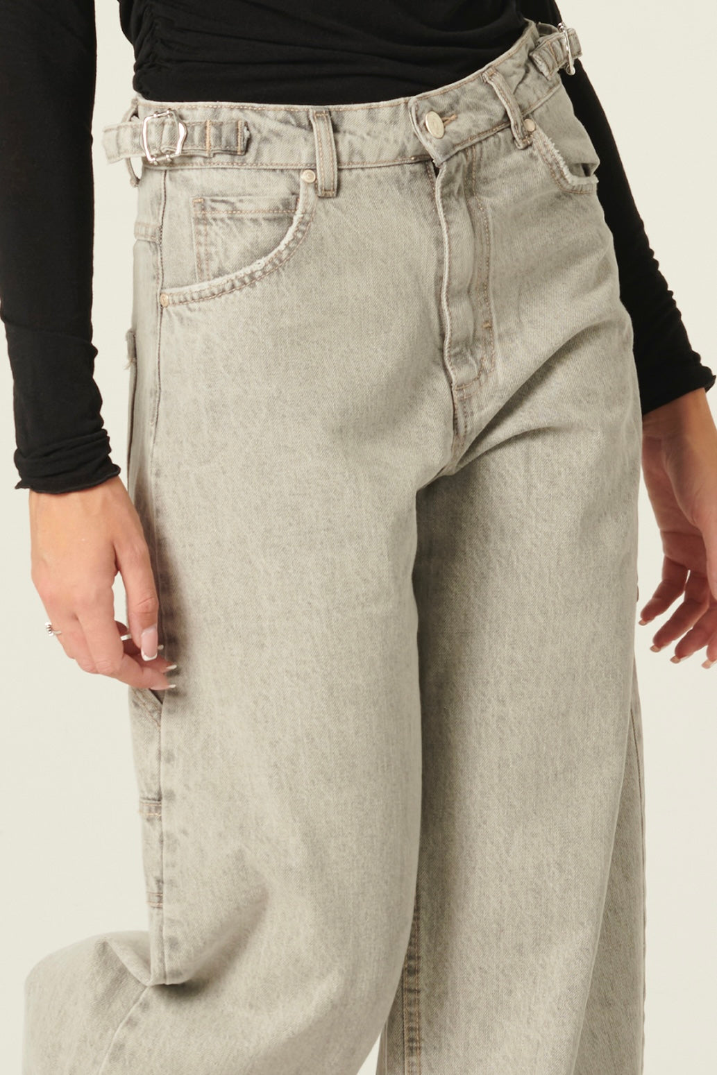Jeans Charli.s in denim grigio