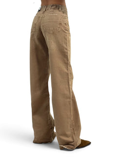 Pantaloni Star-S in gabardine effetto used