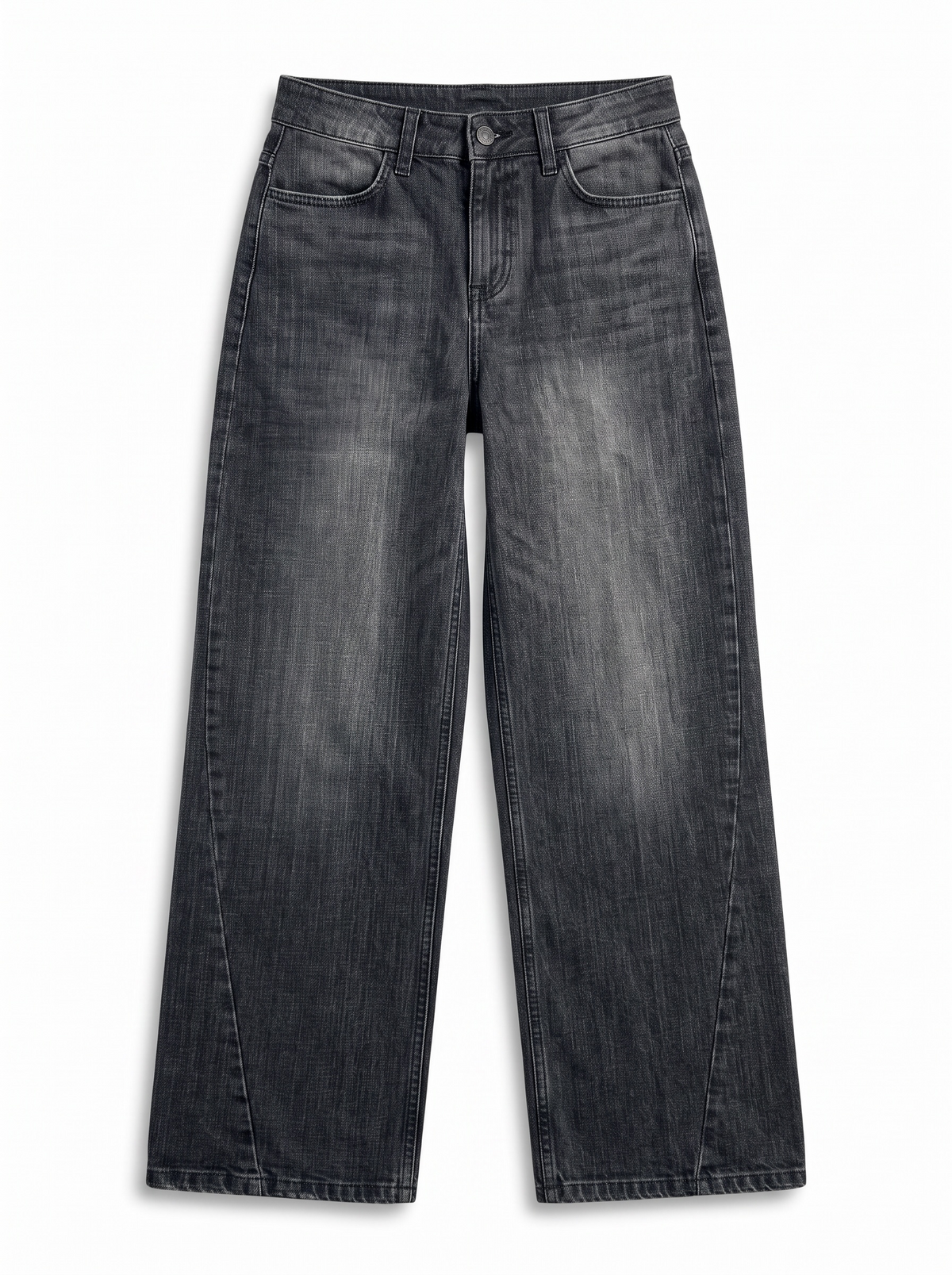 Cherry-S barrel jeans in black denim