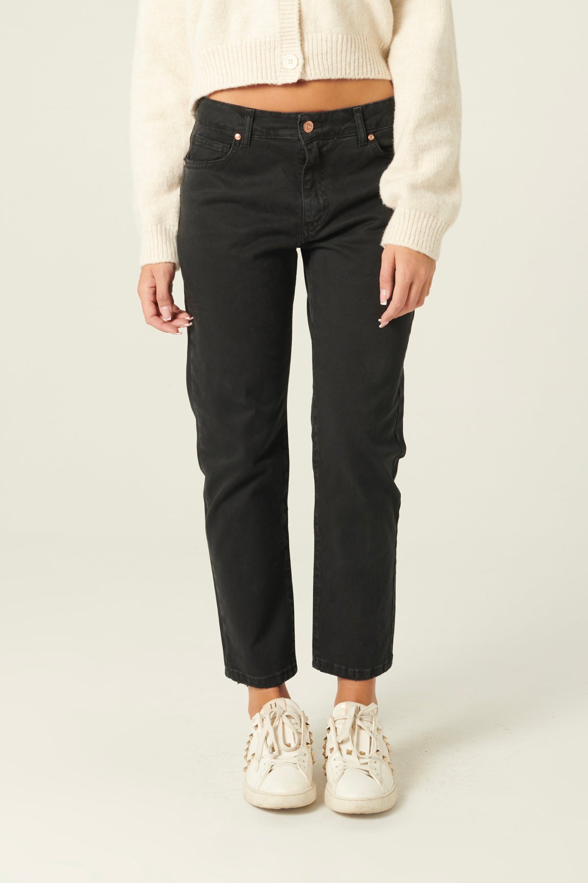 Pantaloni Ava slim regular in drill