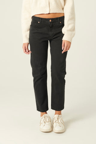 Pantaloni Ava slim regular in drill