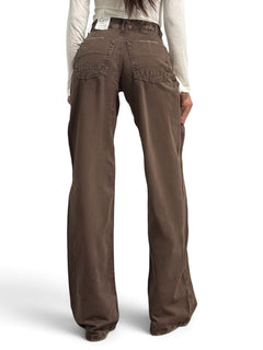 Pantaloni Star-S in gabardine effetto used
