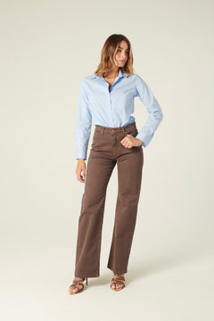 Camicia Yumix basica in popeline di cotone