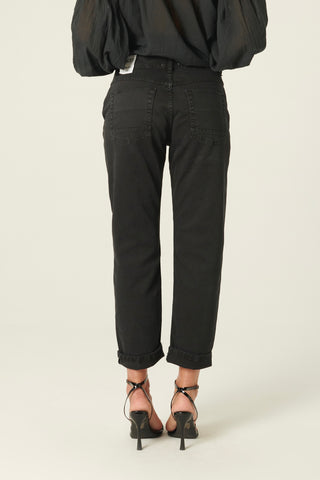 Pantaloni Abby relaxed in drill