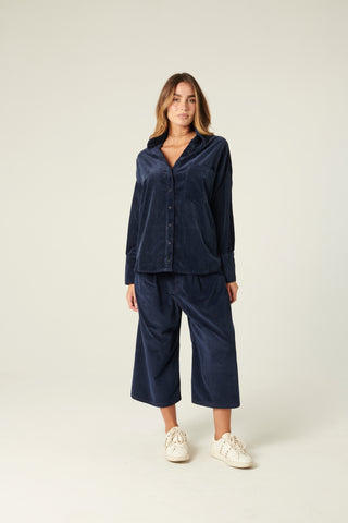 Camicione Peach in velluto misto modal