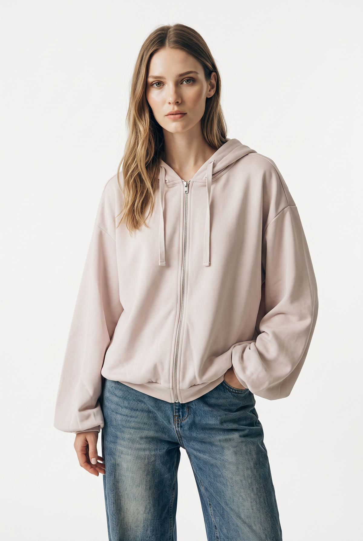 Felpa Megan maxi bomber oversize in misto viscosa