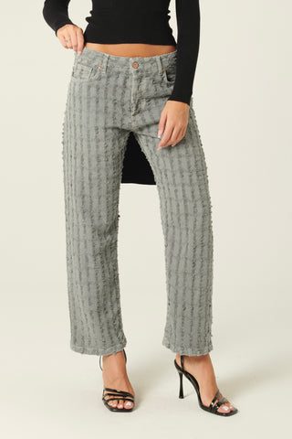 Pantaloni Giusy 90's fit in drill laserato