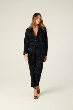 Giacca Lily in denim floccato