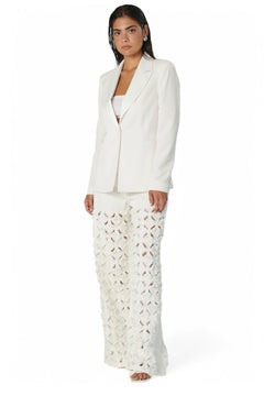 Pantaloni ALISHA fringe in drill