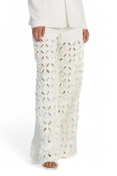 Pantaloni ALISHA fringe in drill