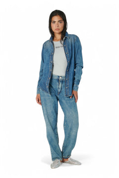 Jeans ANGIE relaxed con elastico in vita