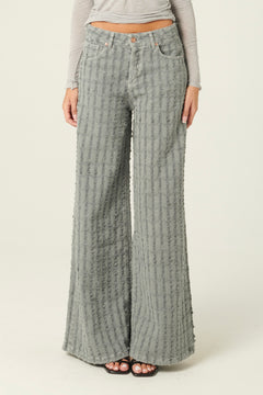 Pantaloni Alisha in drill laserato