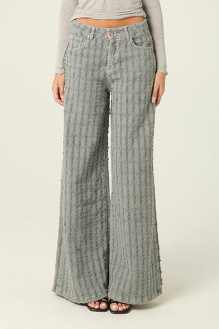 Pantaloni Alisha in drill laserato