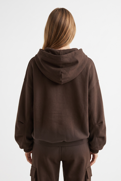 Felpa Megan maxi bomber oversize in misto viscosa