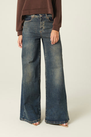 Jeans Becca wide leg in denim comfort