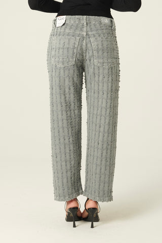 Pantaloni Giusy 90's fit in drill laserato