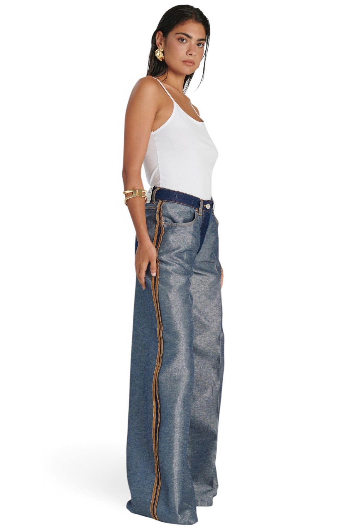 Jeans BEA wide leg inside out