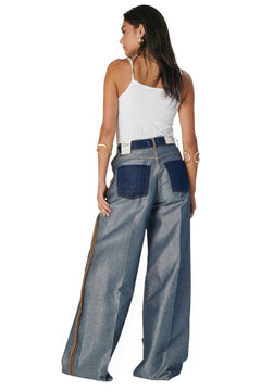 Jeans BEA wide leg inside out