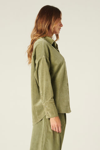 Camicione Peach in velluto misto modal