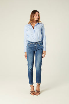 Camicia Yumix basica in popeline di cotone