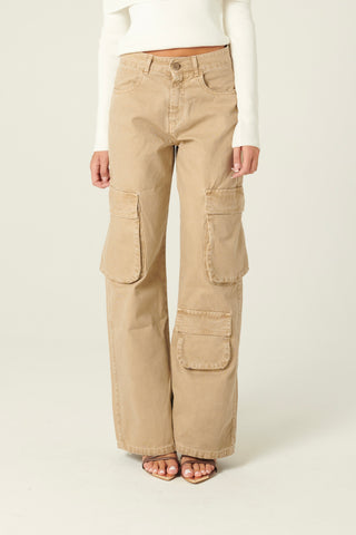Pantaloni Cody cargo in canvas