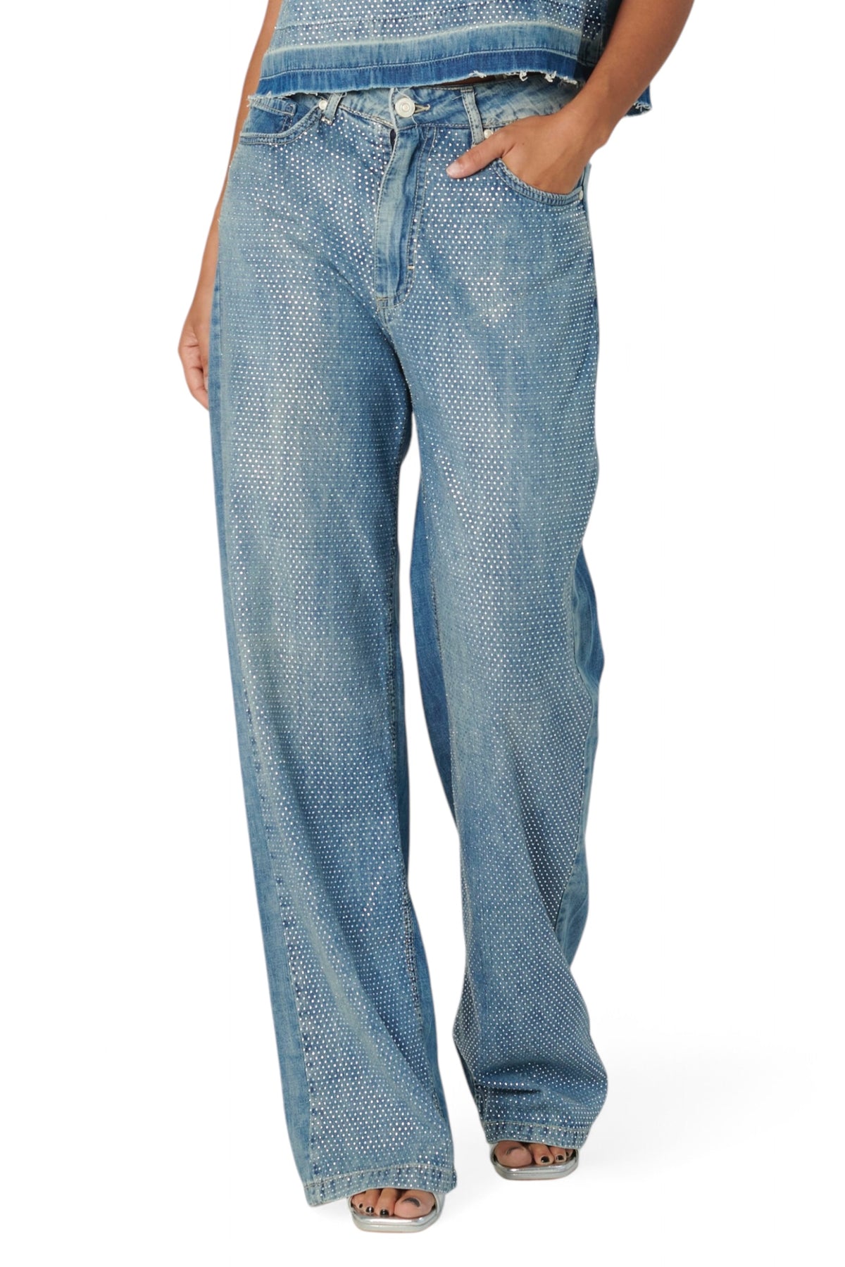 Jeans CYRUS con strass