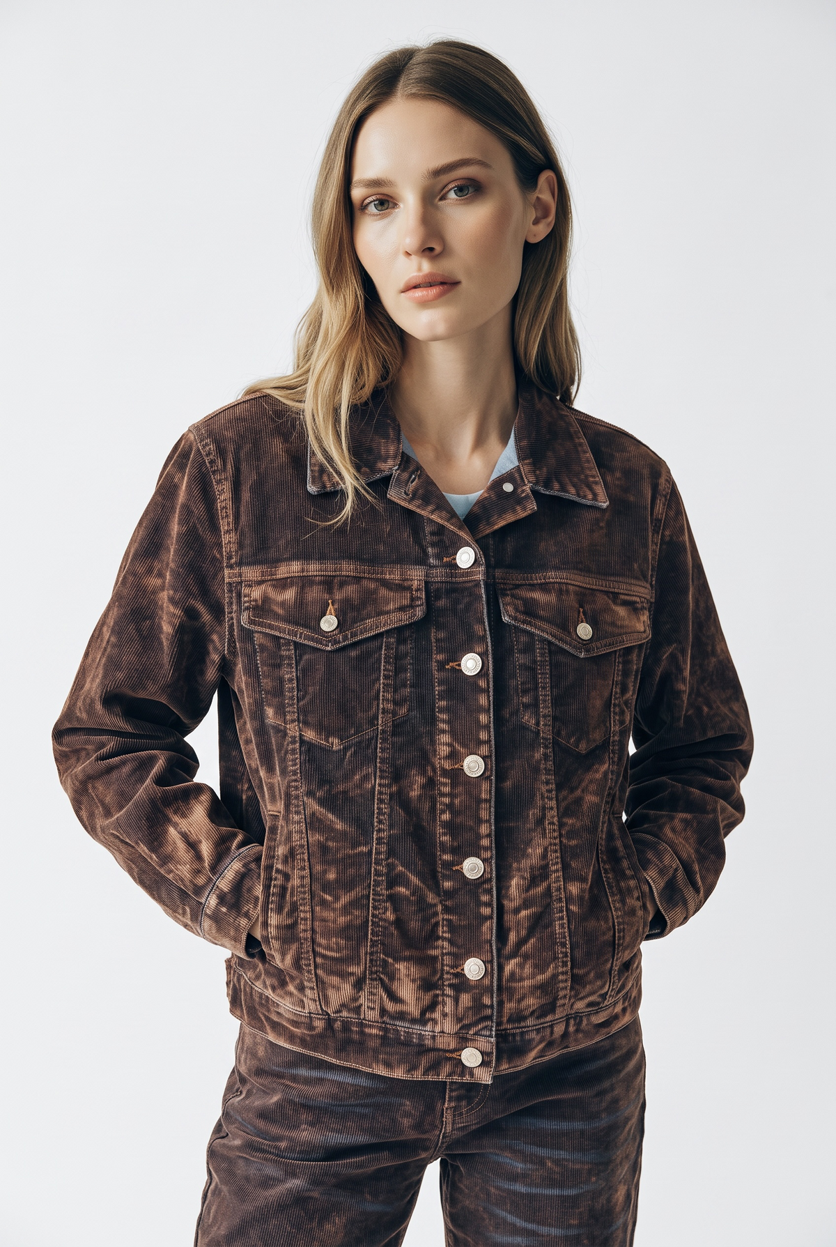 Giubbino Josy in denim floccato