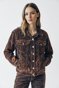 Giubbino Josy in denim floccato