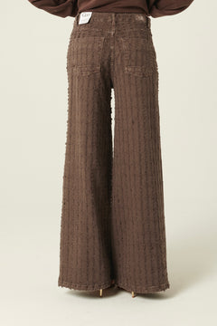 Pantaloni Alisha in drill laserato