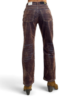 Jeans Tina regular fit in denim floccato