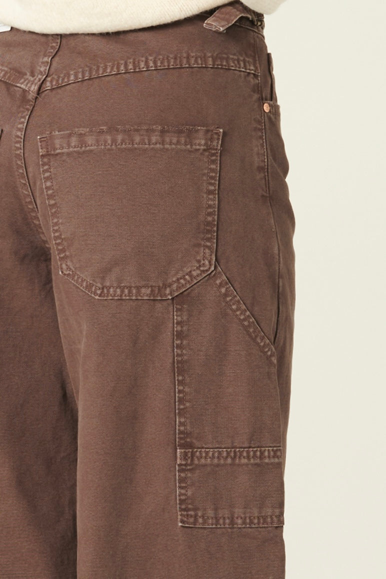 Pantaloni Charli carpenter in canvas barrel fit