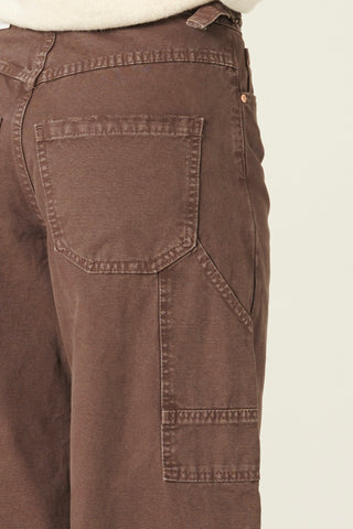 Pantaloni Charli carpenter in canvas barrel fit