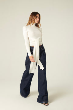 Jeans Becca wide leg in denim comfort