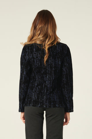 Giacca Lily in denim floccato