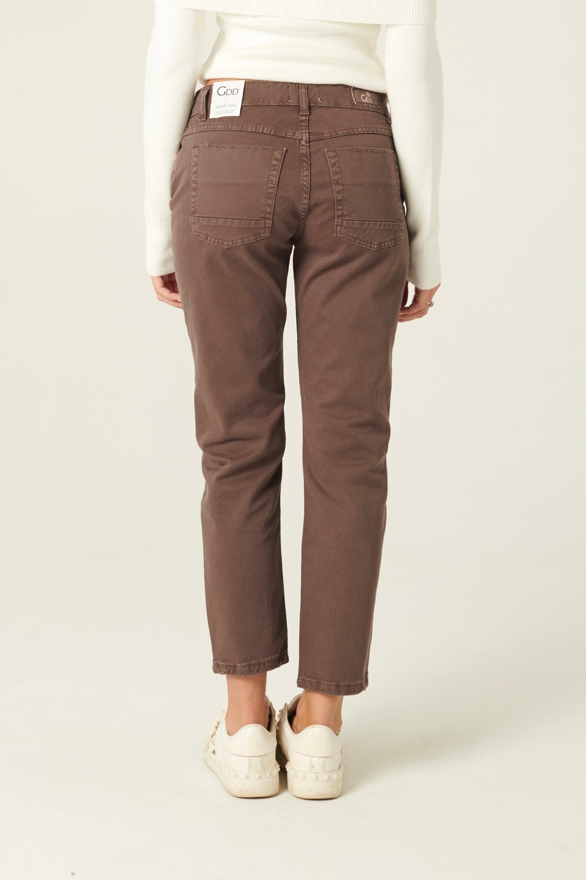 Pantaloni Ava slim regular in drill