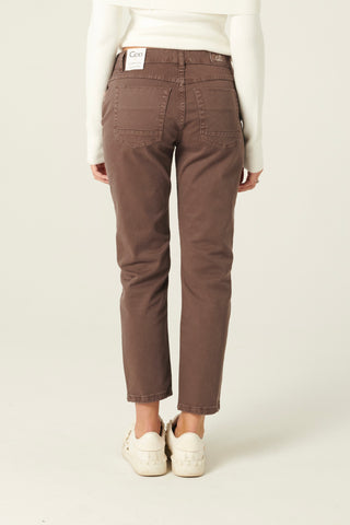 Pantaloni Ava slim regular in drill