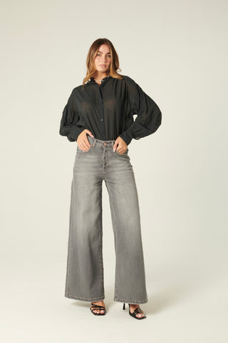 Jeans Becca wide leg in denim comfort